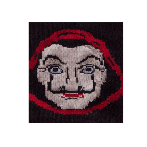 Calcetín de caballero de invierno en algodón con diseño de la serie "Casa de papel" DORIAN 5419-1