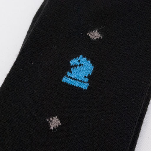 Calcetín de caballero acrílico Caballo ajedrez. DORIAN 5377-1