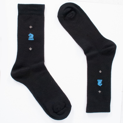 Calcetín de caballero acrílico Caballo ajedrez. DORIAN 5377-1