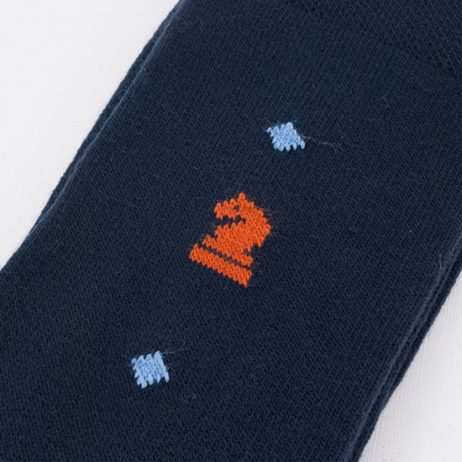 Calcetín de caballero acrílico Caballo ajedrez. DORIAN 5377-1