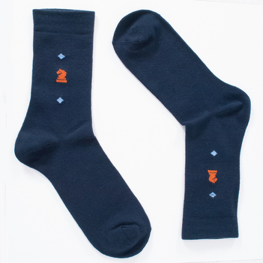 Calcetín de caballero acrílico Caballo ajedrez. DORIAN 5377-1