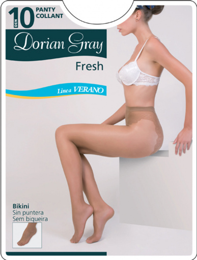 Panty 10 Den.Con bikini.DORIAN FRESH