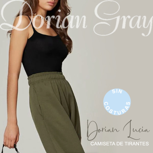 Camiseta tirantes finos. Sin costuras.DORIAN LUCIA