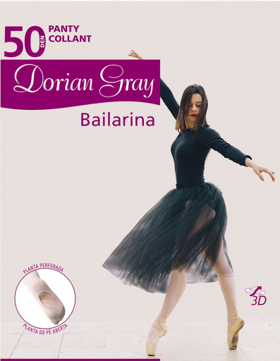 Panty de baile con la planta perforada.50 Den.DORIAN BAILARINA