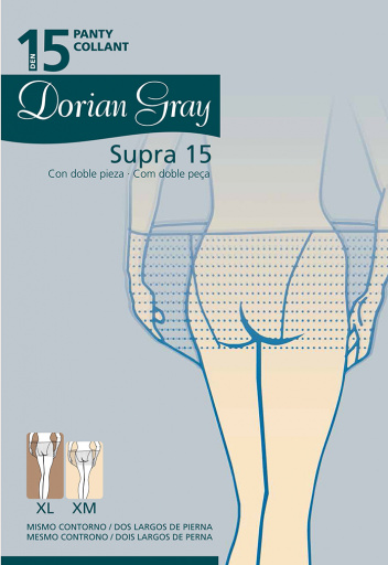 Panty 15 Den.Con doble pieza. DORIAN SUPRA-15