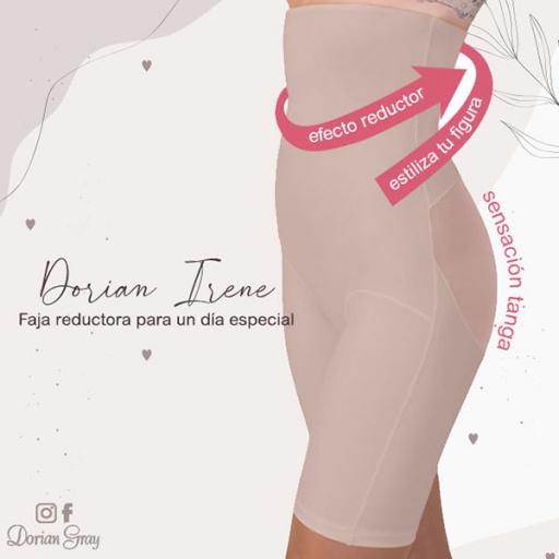 Braga-faja short con efecto push-up y sensación tanga .DORIAN IRENE