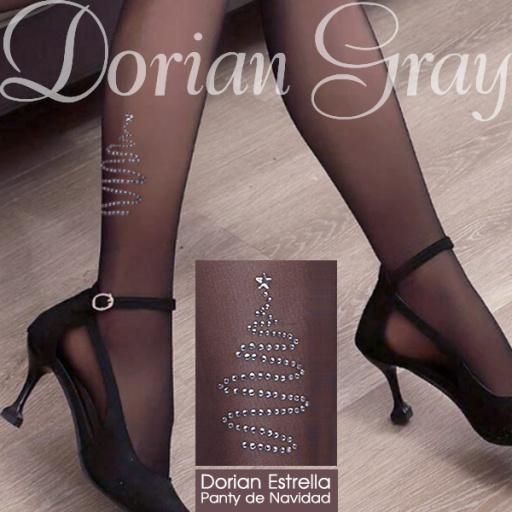 Panty fantasía aplique diseño estrella.DORIAN ESTRELLA