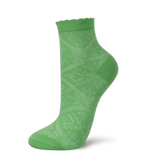 Calcetines algodón perlé mujer. Surtido 4 modelos. DORIAN 6594-2