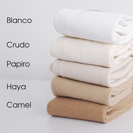 Calcetín algodón alto liso. DORIAN 3800-3