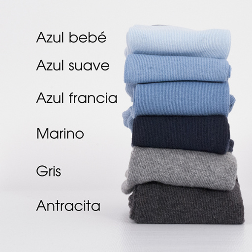 Calcetín algodón alto liso. DORIAN 3800-3