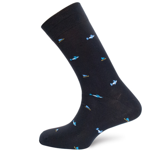 Calcetín de caballero Algodón Tiburones. DORIAN 5393-1