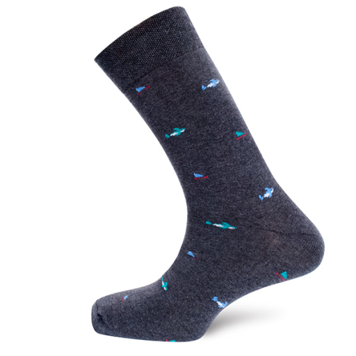 Calcetín de caballero Algodón Tiburones. DORIAN 5393-1