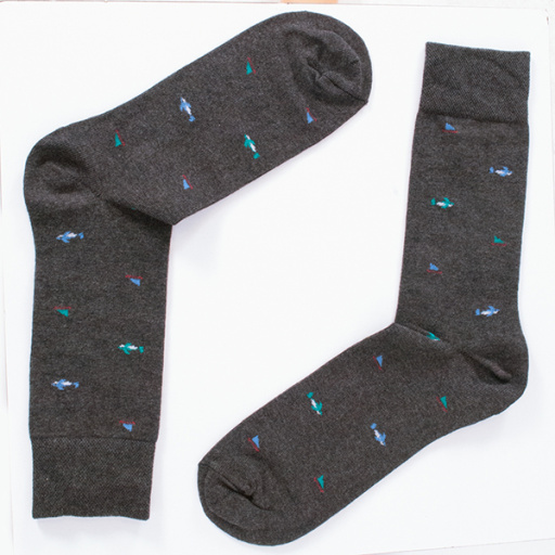 Calcetín de caballero Algodón Tiburones. DORIAN 5393-1