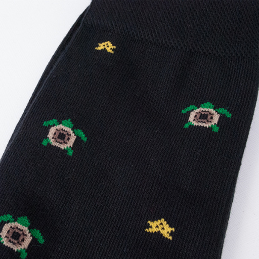 Calcetín hombre algodón tortugas.DORIAN 5394-1