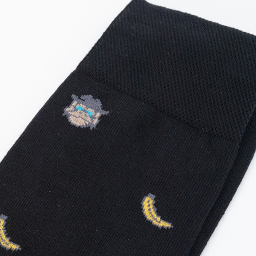 Calcetín de caballero Algodón Mono y Plátano. DORIAN 5396-1