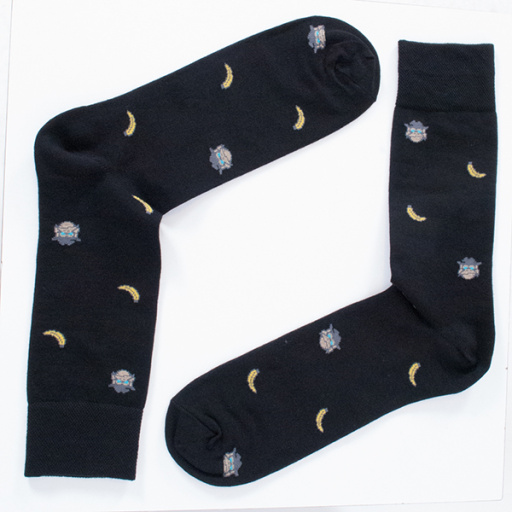 Calcetín de caballero Algodón Mono y Plátano. DORIAN 5396-1