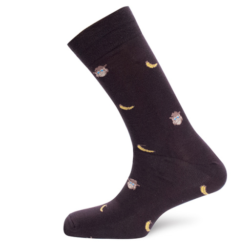 Calcetín de caballero Algodón Mono y Plátano. DORIAN 5396-1