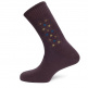 Calcetín de caballero con puño antipresión en lana gruesa con diseño de estrellas DORIAN 5287-1