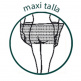 Panty espuma Tallas grandes 17 Den Extratalla.DORIAN MAXI