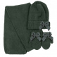 Conjunto gorro, bufanda y manoplas con lazo.DORIAN 4014-7