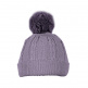 Gorro bebé 0-2 años labrado con pompón.DORIAN 4403-7